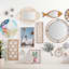 Carved White Wood Panel Decor, 10x32
