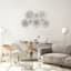 White Metal Plates Centerpiece Wall Decor, 41x24