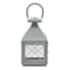 Grey Metal Lantern, 11"