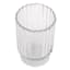 Laila Ali Clear Glass Fluted Candle Holder, 6"