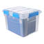 Waterproof File Box Clear with Blue Clasps
