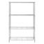 4-Tier Metal Shelving Unit, Chrome