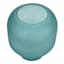 Laila Ali Matte Green Frosted Glass Vase, 8"