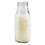 Set of 6 Country Milk Glass Bottles