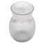 Laila Ali Clear Fluted Ribbed Glass Vase, 12"