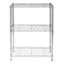 3-Tier Metal Shelving Unit, Chrome