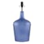 Ty Pennington Frosted Blue Glass Table Lamp, 19"