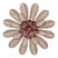 Pink Metal Flower Wall Art, 8"