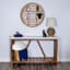 Round Metal Floating Wall Shelf, 28"