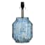 Ty Pennington Blue Art Glass Accent Lamp, 16"