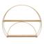 2-Tiers Round Wall Shelf, 24x20