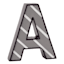 5" Striped Monogram Letter, A