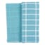 Set of 2 Windowpane Kitchen Towels, Nile Blue