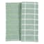 Set of 2 Windowpane Kitchen Towels, Sage