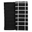 Set of 2 Windowpane Kitchen Towels, Black