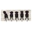 5-Hook Dog Butt Wall Rack, 9x24