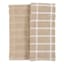 Set of 2 Windowpane Kitchen Towels, Taupe
