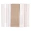 Set of 3 Mixed Taupe Flat Terry Kitchen Towels