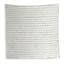 White Striped Beaded Tray, 7"