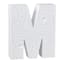 5" White Monogram Letter, M