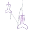 Metallic Mermaid Tail String Lights, 6.5"