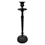 Matte Black Taper Candle Holder, 12"