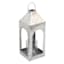 Galvanized Metal & Glass Lantern, 14"