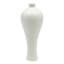 White Ceramic Vase, 6.5"