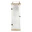 White Wooden Lantern with Rope Handle, 32"