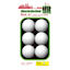 6-Pack Red Jr. Glow in the Dark Table Tennis Balls