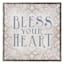 Bless Your Heart Canvas Wall Art, 12"