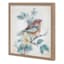 Honeybloom Glass Framed Bird Print Wall Art, 16"