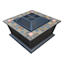 Providence Boulder Slate Top Square Fire Pit Table, 36"