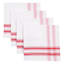 Set of 4 Bistro Marseille Red Cloth Napkin, 18"