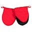 2-Piece Mini Oven Mitt Set, Red