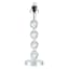 Laila Ali Silver Metal Medium Table Lamp Base with Glass Globes, 17"