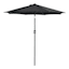 Black Outdoor Crank & Tilt Umbrella, 7.5'