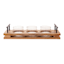 Honeybloom 3-Votive Wood Candle Holder, 16x5