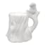Grace Mitchell White Bird on Tree Candle Holder, 5"