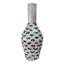 Mosaic Metal Floor Vase, 29"