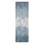 (B763) Ty Pennington Cypress Blue Ombre Runner, 2x7