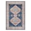 (D564) Found & Fable Khloe Blue Medallion Area Rug, 5x8
