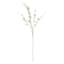 4-Head White Wax Flower Stem, 46"