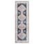 (D564) Found & Fable Khloe Blue Medallion Runner, 2x7