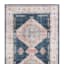 (D564) Found & Fable Khloe Blue Medallion Runner, 2x7