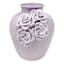 Grace Mitchell Purple Floral Ceramic Vase, 8"