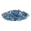 Pacific Blue Thick Reflective Fire Glass, 5.5"