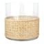 Grace Mitchell Cane Wrapped Glass Vase, 8"