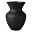 Black Glass Vase, 6.5"