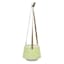 Indoor Leather Hanging Yellow Textured Ceramic Pot, 4"
